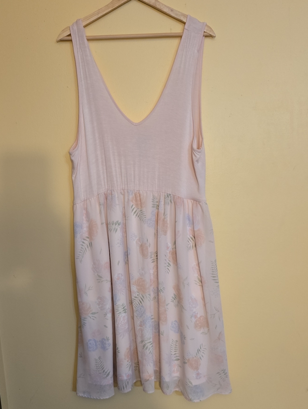 Her Universe Pastel Pink Floral Sleeveless Dress
